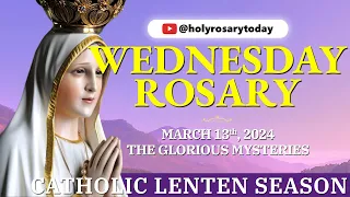 WEDNESDAY HOLY ROSARY 💜 MARCH 13, 2024 💜 GLORIOUS MYSTERIES OF THE ROSARY [VIRTUAL] #holyrosarytoday