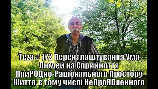 #Asparuh8 Теza # 172 Переналаштування Ума Людей на Сприйняття ПриРОДно-Раціонального Простору Життя.