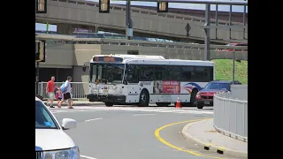 NJT NABI 40-SFW #5592 on the 62 to Newark Penn Station via EWR (Inside) in HD