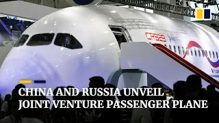 China, Russia unveil CR929, a model of joint venture passenger plane at Zhuhai Airshow