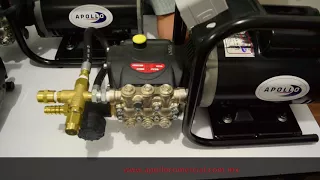 Hidrolavadora Eléctrica INDUSTRIAL de Agua FRIA para CAR WASH │ APOLLO 2 CLASICA de 2 HP y 1700 PSI