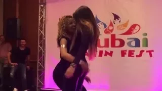 LA ALEMANA Y DESIREE  BACHATA DANCE AT  DUBAI LATIN FESTIVAL 2016