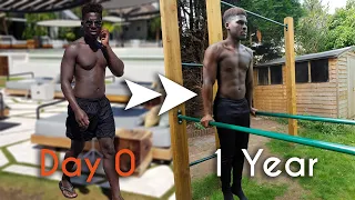 1 Year CALISTHENICS Transformation | BODYWEIGHT BODYBUILDING