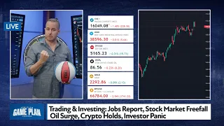 Trading & Investing: Jobs Report, Stock Market Freefall, Oil Surge, Crypto Holds, Investor Panic