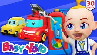 learn color Gas Station  | Color Song | Baby song | more Nursery rhymes | Baby yoyo
