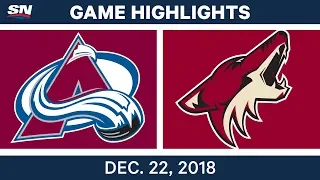 NHL Highlights | Avalanche vs. Coyotes - Dec 22, 2018