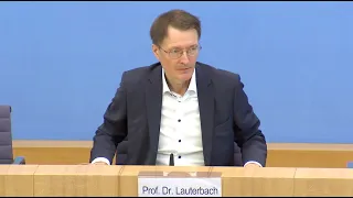 Bundesgesundheitsminister Karl ﻿Lauterbach zur aktuellen ﻿Corona-Lage