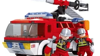 Собираем всей семьей. Конструктор Ausini 201503 - пожарная машина. Fire truck