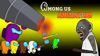 어몽어스 VS 좀비 애니메이션 ( Granny Haunted House ) - AMONG US FUNNY ANIMATION