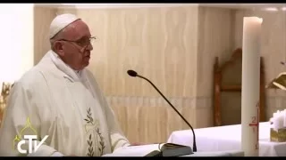 Omelia di Papa Francesco del 14 aprile 2016 – “Parla Signore, perché il tuo servo ascolta”