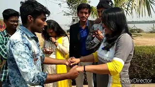 indian kissing card magic with hot indian girl // Nick magician