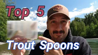 Top 5 BEST trout SPOONS EVER (plus some bonus spoons)