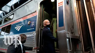 Biden speaks in front of trains to mark Amtrak's 50th anniversary - 4/30 (FULL LIVE STREAM)