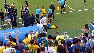 Неймар опять симулирует,  Neymar again pretends FIFA 2018 WORLD CUP SAMARA  Brazil Mexico,