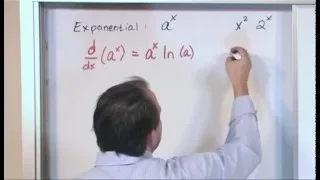 Lesson 20 - Derivatives Of General Exponential And Log Functions (Calculus 1)