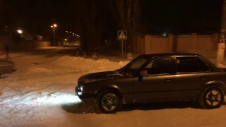 Одессу замело. Зимний дрифт и бублики Одесса Украина. BMW E30. 2.5 паук)