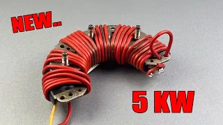 How to turn permanent magnetic coil into 260v generator use super capacitor..