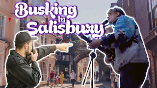 Busking in Salisbury (I got moved on by security...)