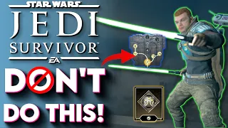 Jedi Survivor 5 MAJOR MISTAKES To Avoid! - (Star Wars Jedi Survivor Tips and Tricks)