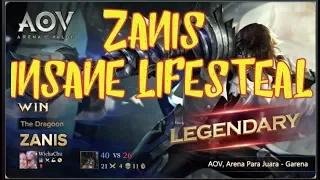 ZANIS ARENA OF VALOR Best Build and Gameplay