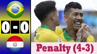 Brazil vs Paraguay (pen 4-3) All Goals and Highlights | Copa america 2019 #Brazil_vs_parguay