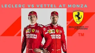 Leclerc VS Vettel at Monza. Ferrari dominated the home race.  Another victory after Belgium