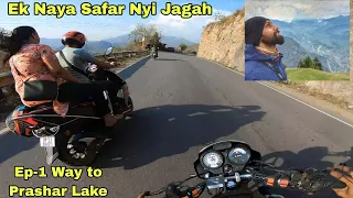 Ep-1 | Delhi to Mandi | Prashar Lake 2023 | Long Ride on 100cc Bike | Hero Splendor Plus | Himachal