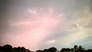 Sunset Rainout Sparkling Spider Lightning