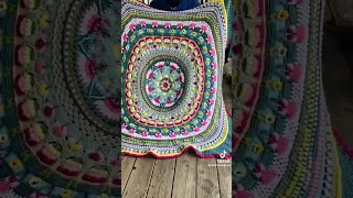 Mandala crochet blanket