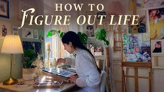 How to know what to do? 💫Watercolor Painting, Talk about Logic & Philosophy 🎠 Cozy Art Vlog