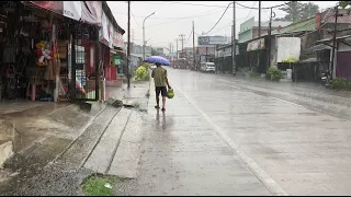 Heavy Rain and Horrible Thunderstorms on My Trip | Terrible Storm in Local Village Life