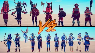 AXE UNITS TEAM vs ARCHER UNITS TEAM - Totally Accurate Battle Simulator