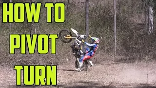 How to pivot turn on a dirt bike