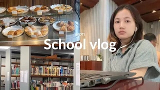 (not) School vlog | studying, library tour, interview, catching up with friends, karaoke