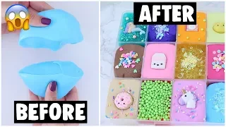 18 EXTREME SLIME PALETTE MAKEOVERS! *fixing my 2 year old slime