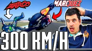 MOTOGP Phillip Island BRUTAL ACCIDENTE a 300 KMH de Marc Marquez con Zarco