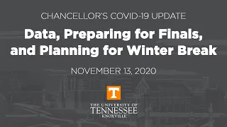 Chancellor's COVID-19 Update - November 13, 2020