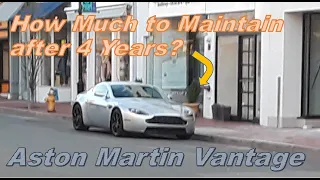 Aston Martin V8 Vantage Cost Buy and Maintain Over 4 Years