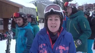 Sammy's ski lesson with ESF