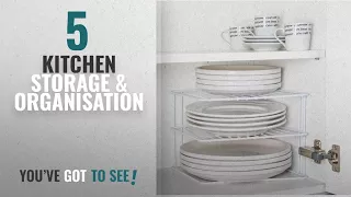 Top 10 Kitchen Storage & Organisation [2018]: Corner Add A Shelf Plate Rack, Kitchen Storage Idea,