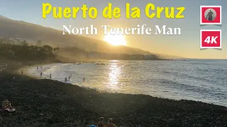 TENERIFE, Puerto de la Cruz, Sunset and Lights