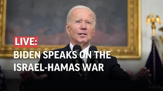 LIVE | Biden speaks on the Israel-Hamas war