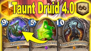 My Taunt Druid 4.0 Got Upgraded With Amazing Fun Cards To Play At Titans Mini-Set | Hearthstone