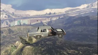 Grand Theft Auto 5 - Driving Crap Cars Off Mt Chiliad #2 (GTA 5)
