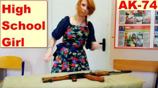 Fast Assembly & Disassembly in Russian School | Rifle Kalashnikov