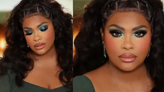 How To: Vixen Green Eyeshadow + Full Coverage Makeup Tutorial