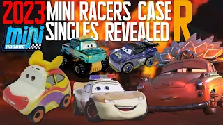 Mattel Disney Cars 2023 Mini Racers Case R COMPLETE Contents - Chieftess, Clown, Deputy McQueen