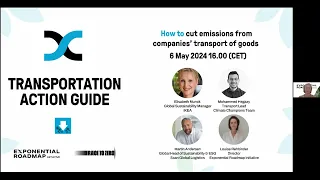 Webinar: How to reduce emissions from companies' transport of goods