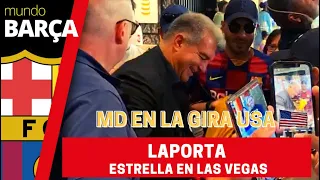 Joan Laporta desata la locura entre los aficionados en Las Vegas