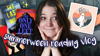 finding a new favourite thriller of the year 👻 summerween reading vlog ☀️ [CC]